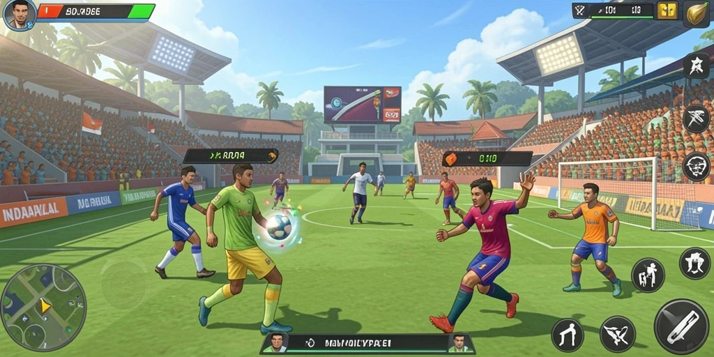Tampilan awal permainan yang menarik dan interaktif.