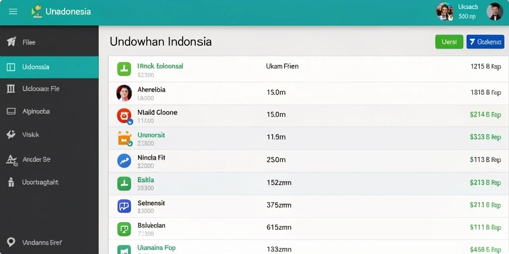 Tampilan antarmuka pengguna yang intuitif dan menarik.