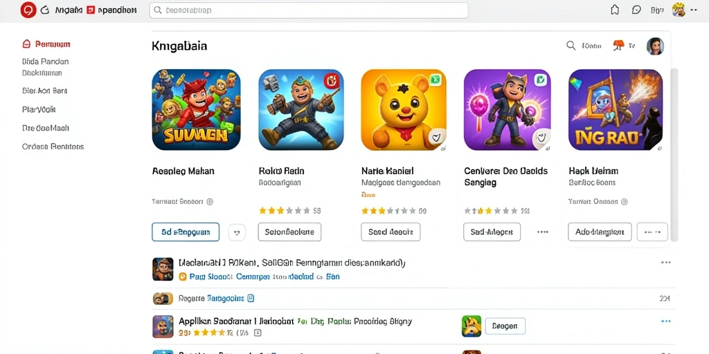 Tampilan karakter utama yang menawan.