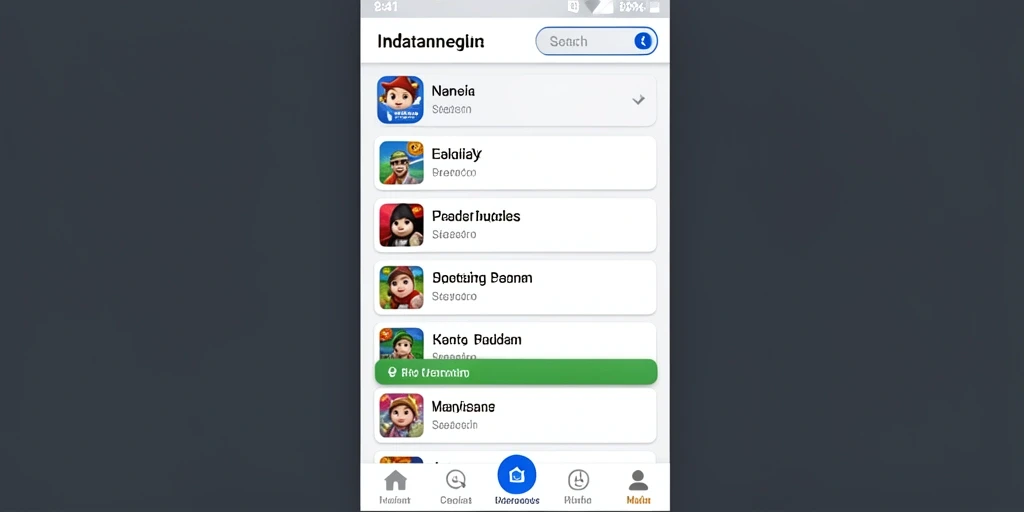 Tampilan meja permainan yang menarik dan mudah dinavigasi.