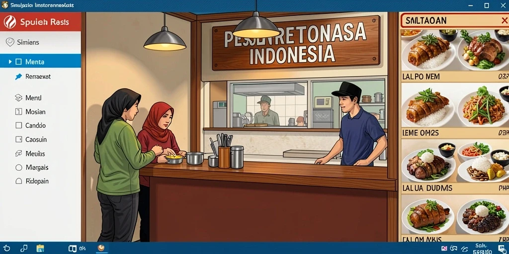 Tangkapan layar menunjukkan karakter utama dalam petualangan.