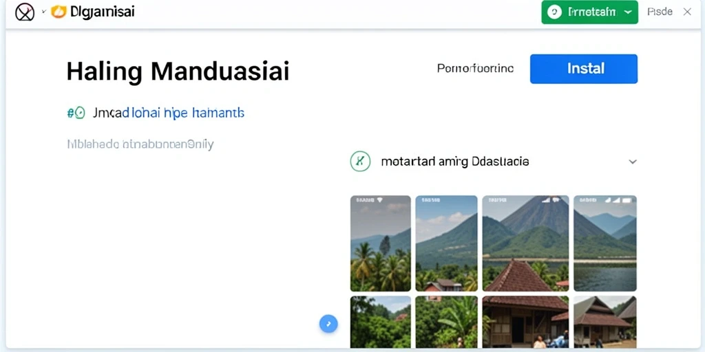 Tampilan awal yang menarik dengan pilihan cerita.