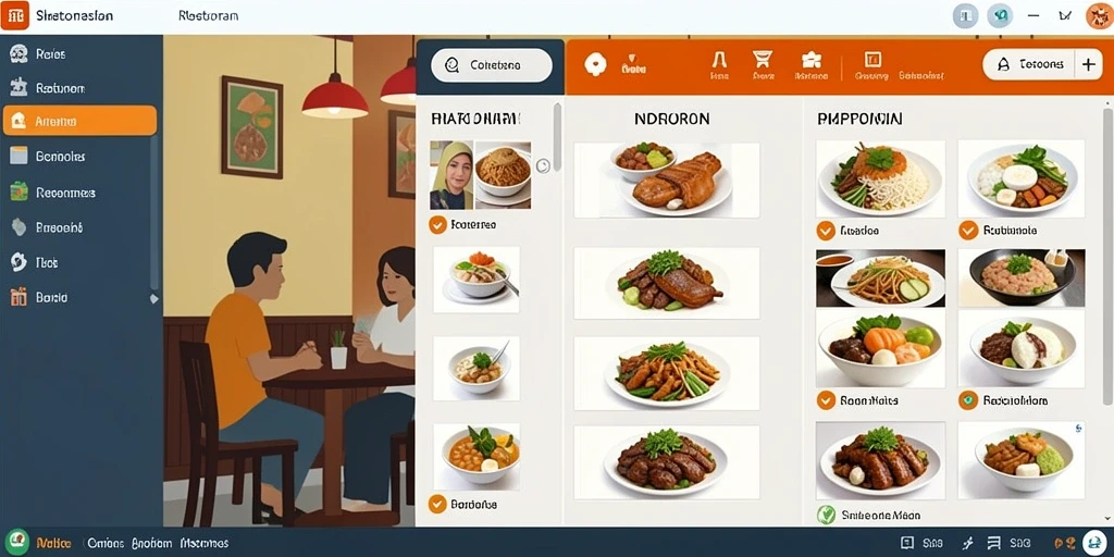 Tampilan antarmuka pengguna yang intuitif dan menarik.