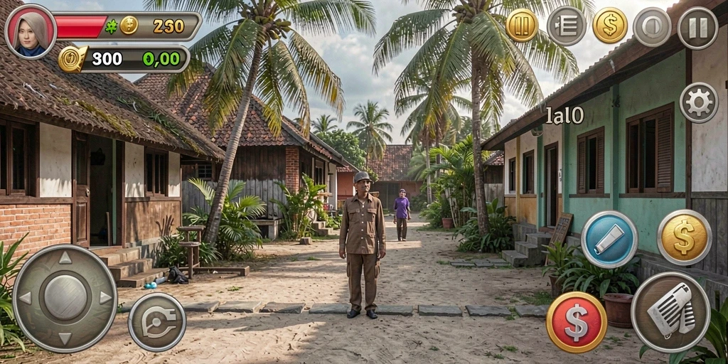 Tampilan antarmuka permainan yang menarik dan interaktif.