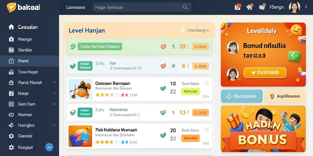 Tampilan antarmuka yang menarik dan user-friendly.