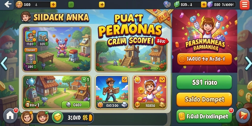 Tampilan awal yang memikat dengan karakter utama.